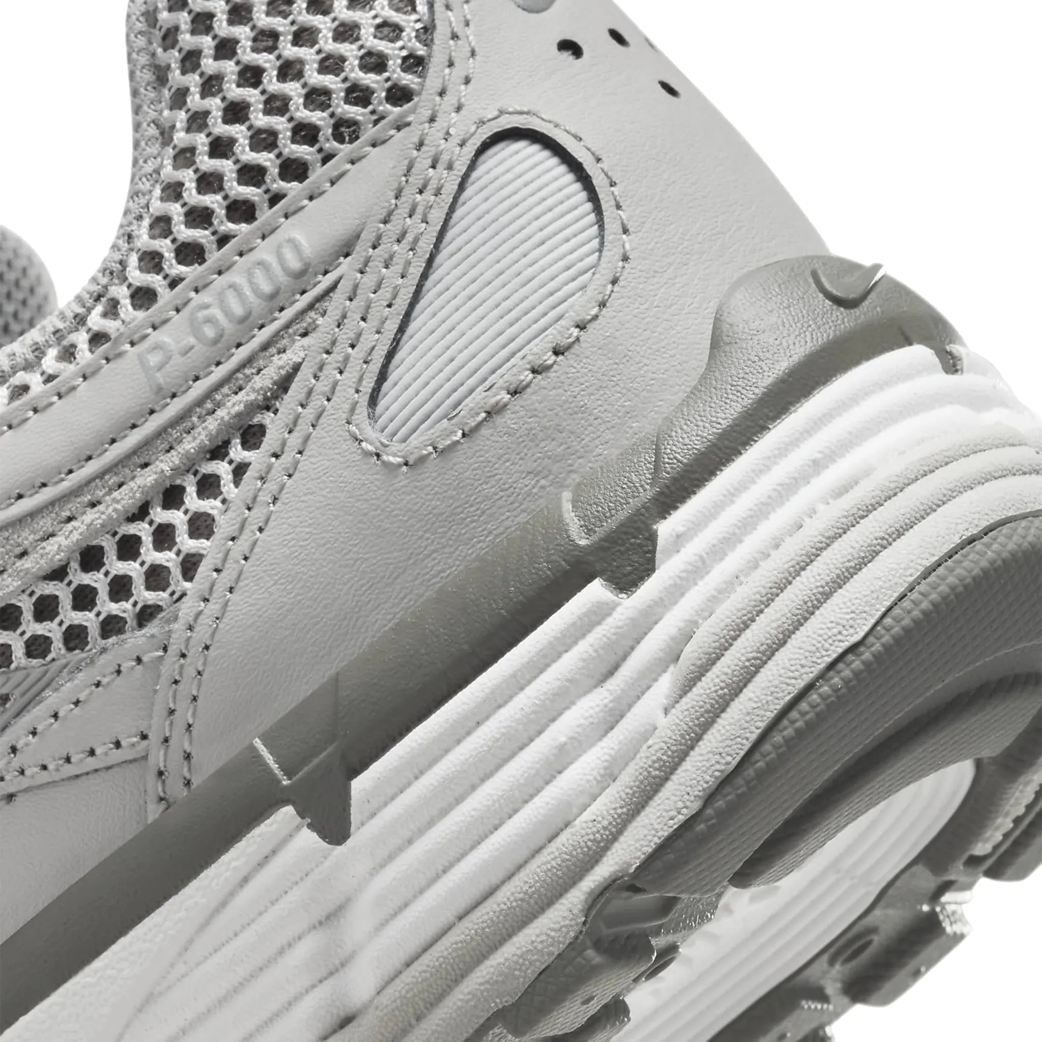Close up view of Nike P-6000 Premium Light Iron Ore